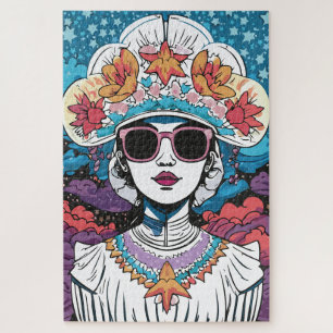 Fashionable Lady Jigsaw Puzzle