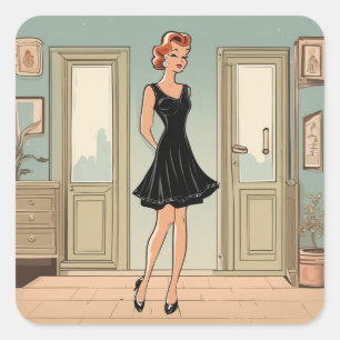 Fashionable LBD Sticker Collection