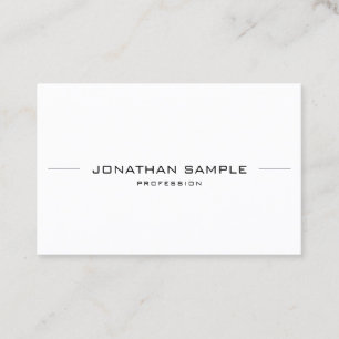 Fashionable Minimalist Modern Professional Simple Business Card