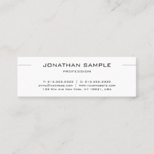 Fashionable Minimalist Modern Simple Trendy Design Mini Business Card