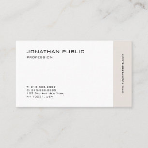 Fashionable Minimalist Professional Elegant Clean Business Card