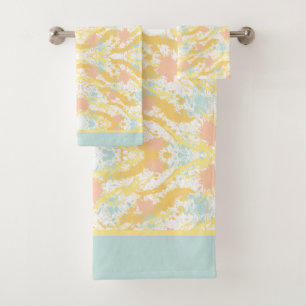 Fashionable Paint Splash Bath Towel Set