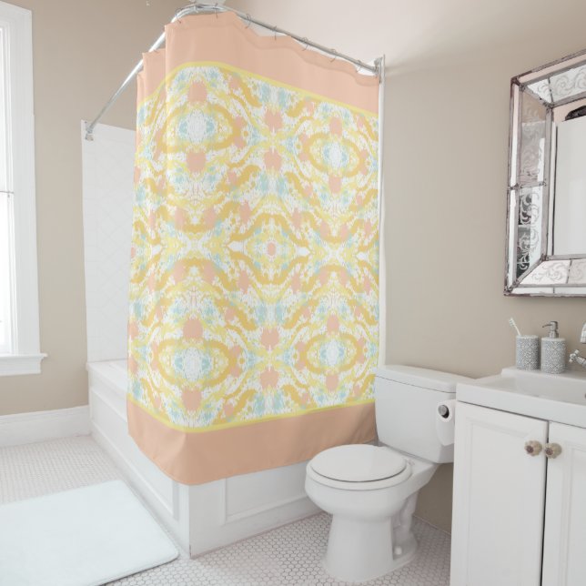 Fashionable Paint Splash Shower Curtain (In Situ)