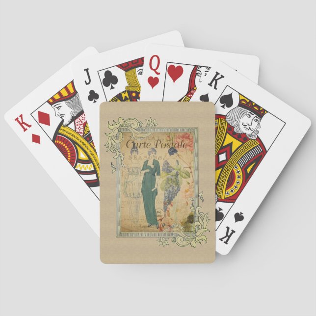 Fashionable Parisian Ladies Playing Cards (Back)