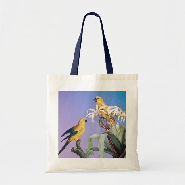 Fashionable parrot tote bag  (Front)