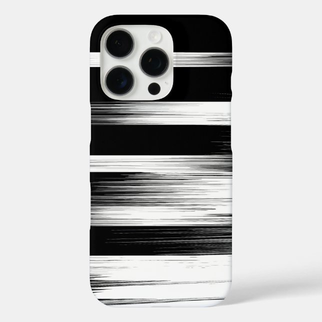 Fashionable Pattern Design in Black and White Case-Mate iPhone Case (Back)