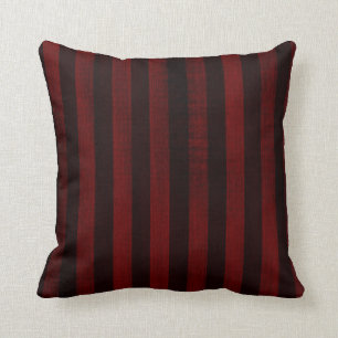 fashionable red and black stripes cushion