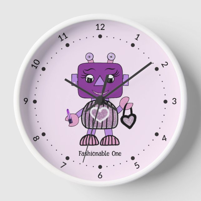 Fashionable robot clock (Front)