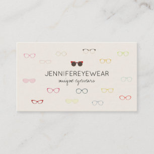 Fashionable Shape Eyewear Styles Business Card
