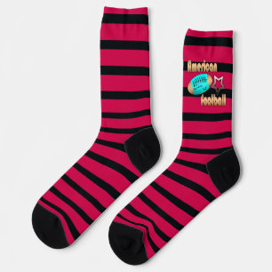Fashionable socks colourful soccer  american