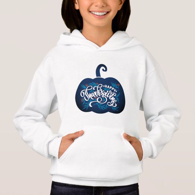 fashionable Text on pumpkin for Thanksgiving   (Front)