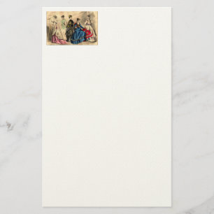Fashionable Victorian Ladies Stationery