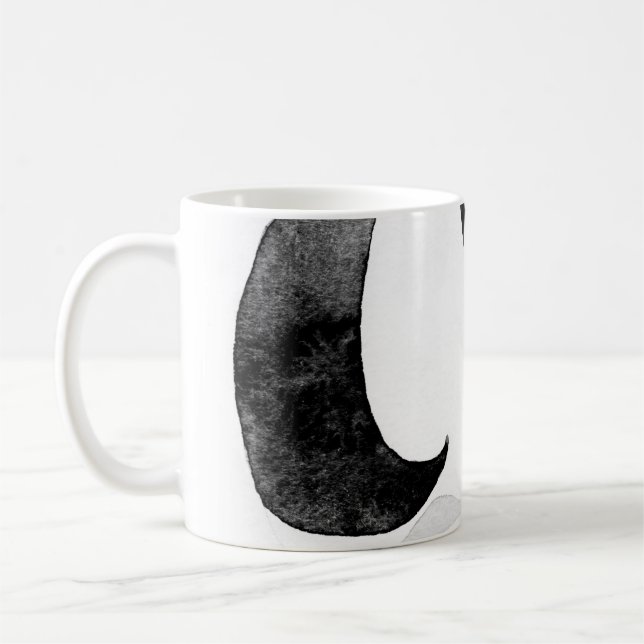 Fashionable Woman Sunglasses Illustration Coffee Mug (Left)