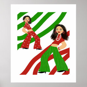 Fashionable women’s poster