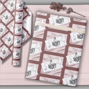 Fashionably Forty Chic Couture Wrapping Paper