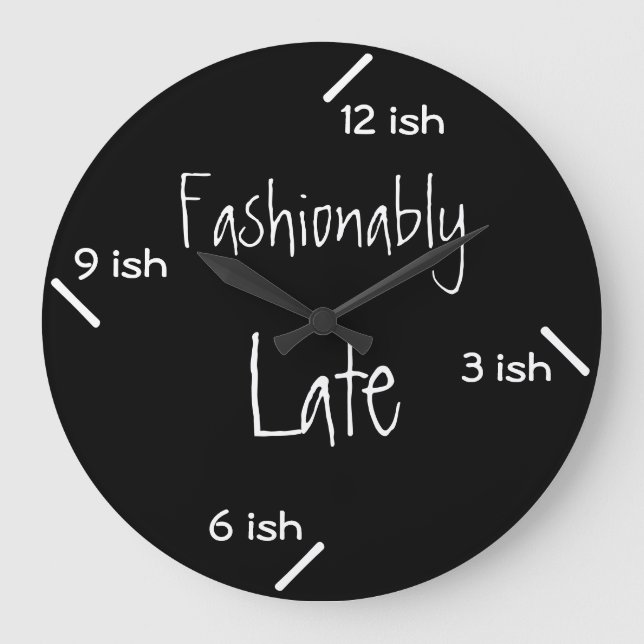 Fashionably late large clock (Front)