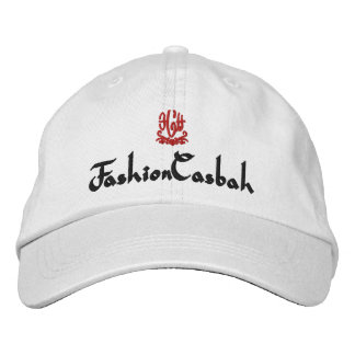 FashionCasbah White Embroidered Hat