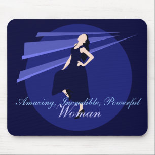 Fashiongirl in Blue Mouse Mat