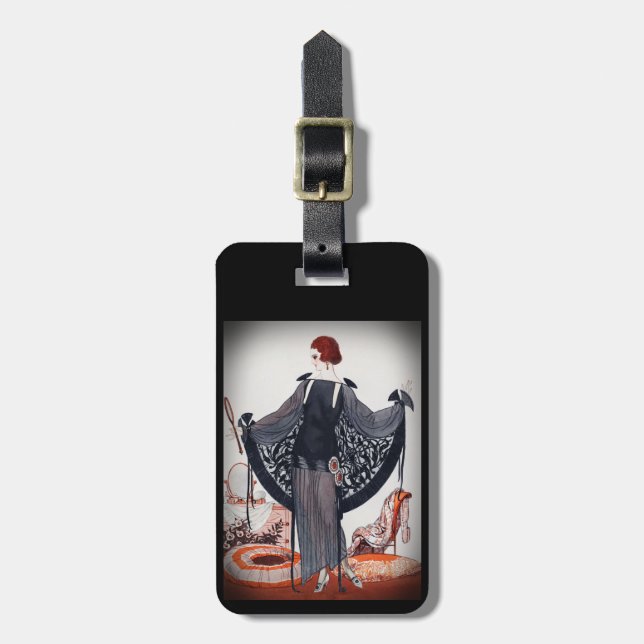 Fashionista Diva Roaring Twenties Luggage Tag (Front Vertical)
