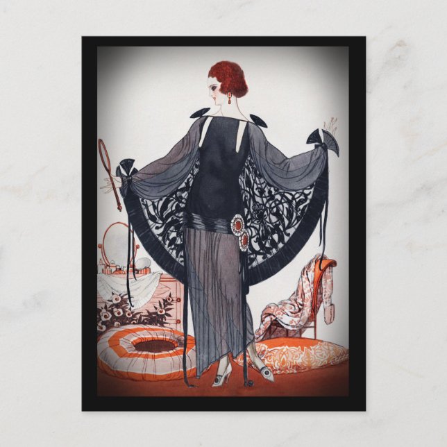 Fashionista Diva Roaring Twenties Postcard (Front)