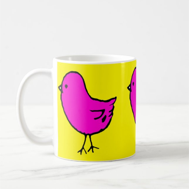 Fashionista Easter Chick Coffee Mug (Left)