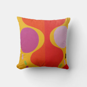 Fashionista Flair Abstract Throw Pillow