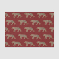 Fashionista Gold Black Red Glitter Tiger Pattern