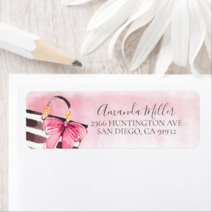 Fashionista Handbag Return Address Label