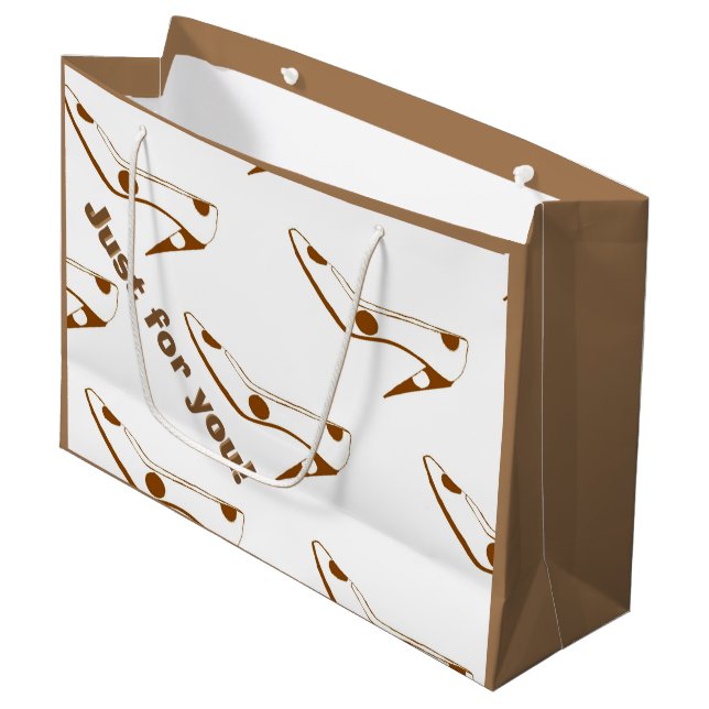 Fashionista High Heel Shoe Large Gift Bag (Front Angled)