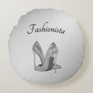 Fashionista High Heel Shoes Round Cushion