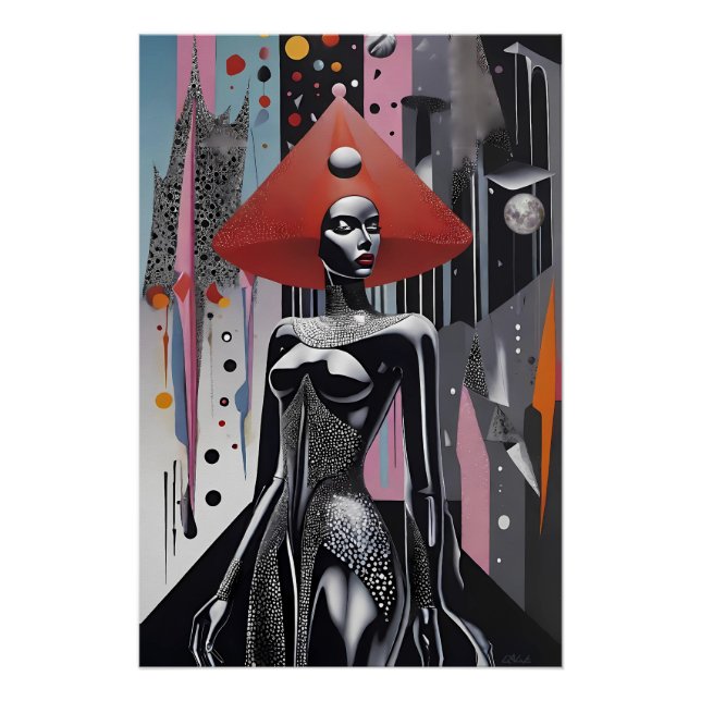 Fashionista - Ken Gauge Surreal Art Poster (Front)