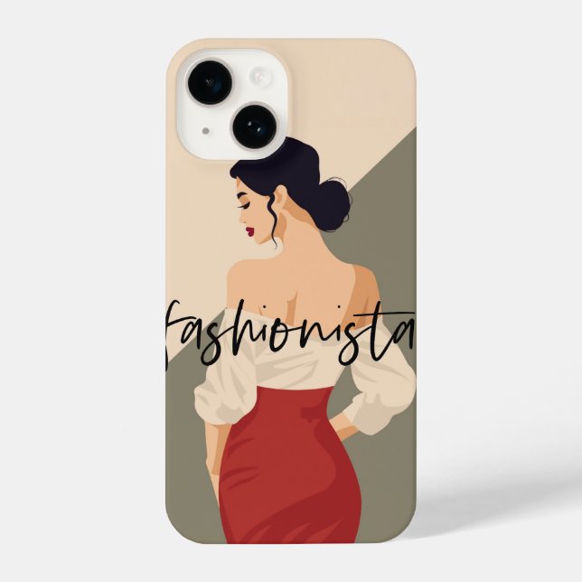 Fashionista mobile envelope iPhone case (Back)
