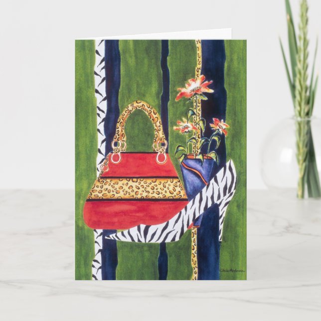 Fashionista Mum Birthday Card (Front)