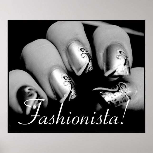 Fashionista Nail Art Poster (Front)