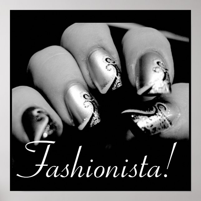 Fashionista Nail Art Poster (Front)