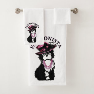 Fashionista Puppy Dog Bath Towel Set