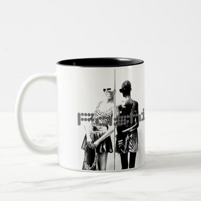 Fashionista Two-Tone Coffee Mug (Left)