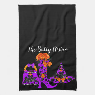 Fashionista Witch Kitchen Towel