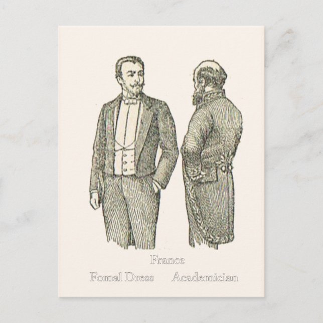 Fashions, Formal dress, 19th century Postcard (Front)