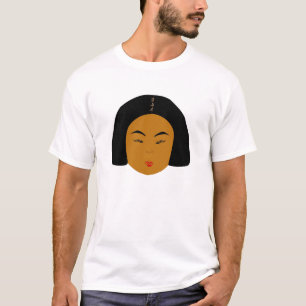 Fashions High End Daily Make-up Routine In Linen T-Shirt