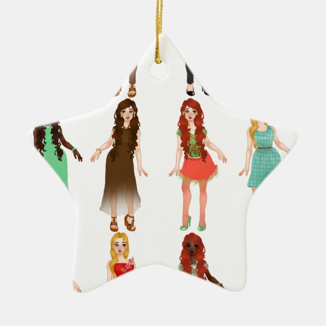FashionWorld Ceramic Tree Decoration (Front)