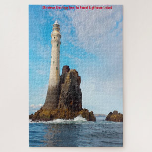 Fasnet Lighthouse "Ireland's Tear Drop" Jigsaw Puz Puzzle