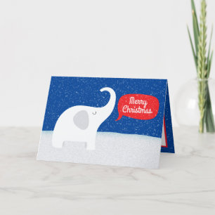 fassist Christmas white elephant add sentiment Holiday Card