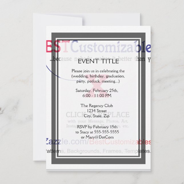 Fast and Easy Blank Template (Front)