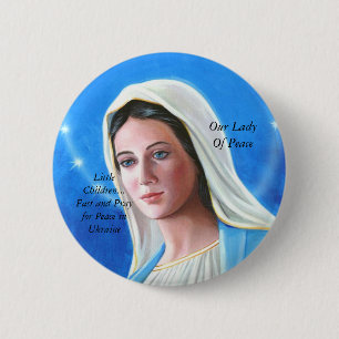 Fast and Pray For Ukraine 6 Cm Round Badge