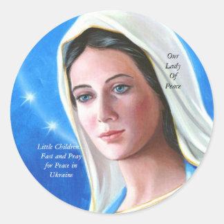 Fast and Pray For Ukraine  Classic Round Sticker