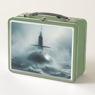Fast Attack Submarine Metal Lunch Box