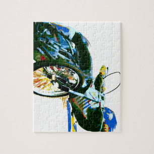 Fast Awesome Speedway Motorcycle Jigsaw Puzzle