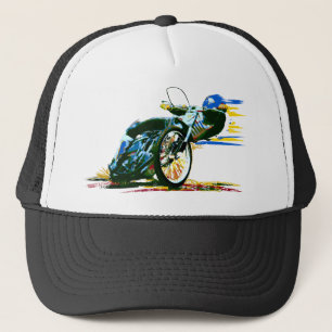 Fast Awesome Speedway Motorcycle Trucker Hat