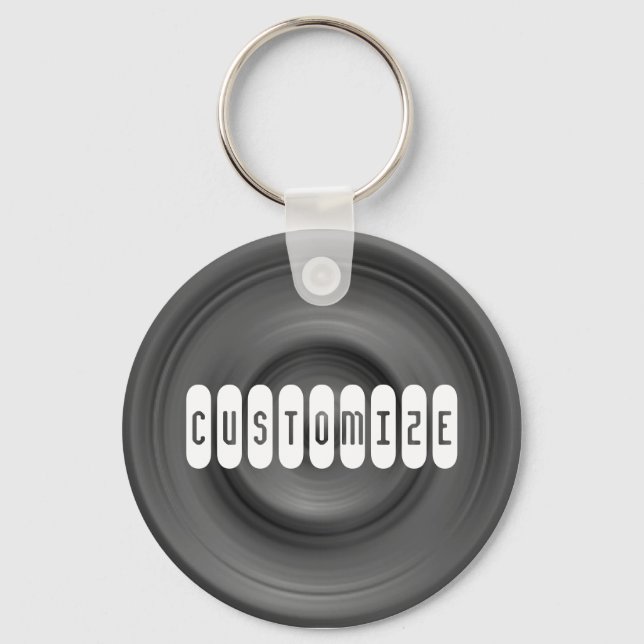 Fast Car II - Template Key Ring (Front)